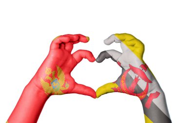 Karadağ Brunei Kalbi, El hareketi, kalp yapma, Kırpma Yolu