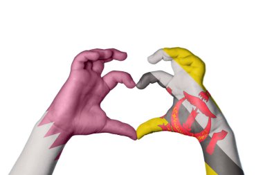 Katar Brunei Kalbi, El hareketi kalp yapma, Kırpma Yolu