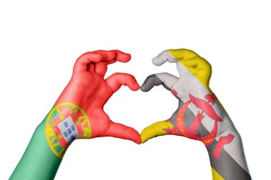 Portekiz Brunei Kalbi, El hareketi kalp yapma, Kırpma Yolu