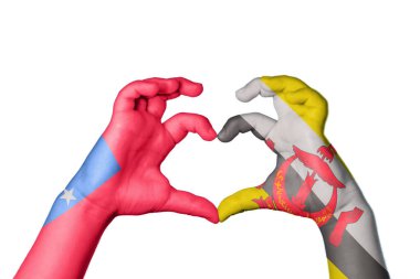 Samoa Brunei Kalbi, El hareketi kalp yapma, Kırpma Yolu