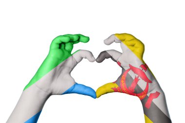 Sierra Leone Brunei Kalbi, El hareketi kalp yapma, Kırpma Yolu