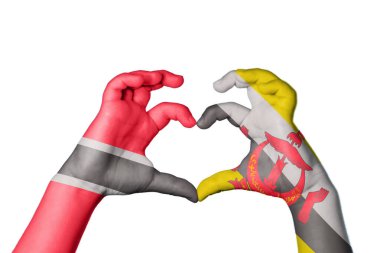 Trinidad ve Tobago Brunei Kalbi, El hareketi kalp yapma, Kırpma Yolu