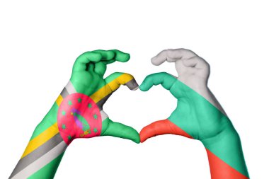 Dominica Bulgaristan Kalbi ve El hareketi kalp yaptı, Kırpma Yolu