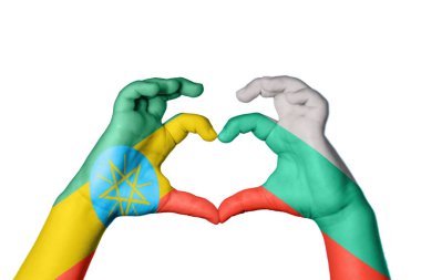 Etiyopya Bulgaristan Kalbi, El hareketi, kalp yapma, Kırpma Yolu