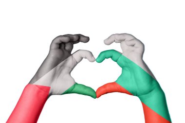 Filistin Bulgaristan Kalbi, El hareketi, kalp yapma, Kırpma Yolu