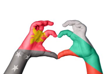 Papua Yeni Gine Bulgaristan Kalbi, El hareketi kalp yapıyor, Kırpma Yolu