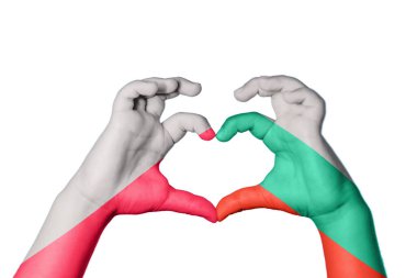 Polonya Bulgaristan Kalbi ve El hareketi kalp yaptı, Kırpma Yolu