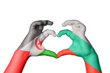 Sahra Arap Demokratik Cumhuriyeti Bulgaristan Kalbi, El hareketi kalp yapıyor, Kırpma Yolu