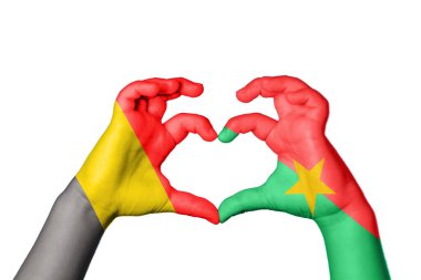 Belçika Burkina Faso Kalbi, El hareketi kalp yapma, Kırpma Yolu