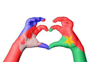 Kamboçya Burkina Faso Kalbi, El hareketi kalp yapma, Kırpma Yolu