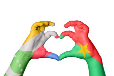 Komoros Burkina Faso Kalbi, El hareketi kalp yapma, Kırpma Yolu