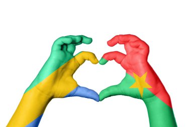 Gabon Burkina Faso Heart, El hareketi kalp yapma, Kırpma Yolu