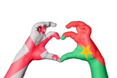 Georgia Burkina Faso Heart, El hareketi kalp yapma, Kırpma Yolu