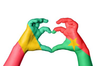 Gine Burkina Faso Kalbi, El hareketi kalp yapma, Kırpma Yolu