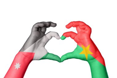 Jordan Burkina Faso Heart, El hareketi kalp yapma, Kırpma Yolu