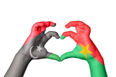 Libya Burkina Faso Kalbi, El hareketi kalp yapma, Kırpma Yolu