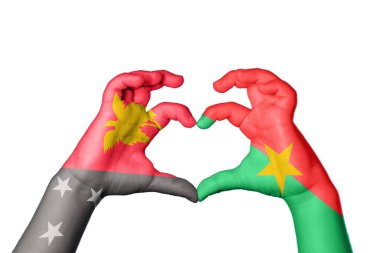 Papua Yeni Gine Burkina Faso Kalbi, El hareketi kalp yapma, Kırpma Yolu