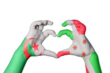 Cezayir Burundi Kalbi, El hareketi kalp yapma, Kırpma Yolu