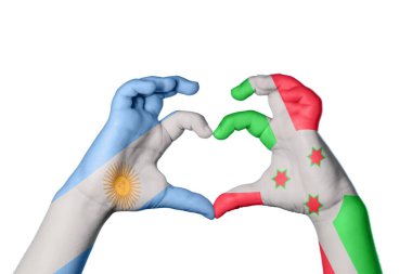 Arjantin Burundi Kalbi, El hareketi kalp yapma, Kırpma Yolu