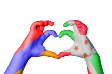 Ermenistan Burundi Kalbi, El hareketi kalp yapma, Kırpma Yolu