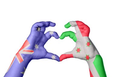 Avusturalya Burundi Kalbi, El hareketi kalp yapma, Kırpma Yolu