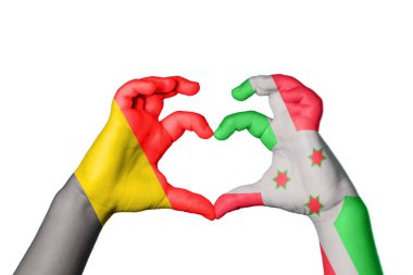 Belçika Burundi Kalbi, El hareketi kalp yapma, Kırpma Yolu