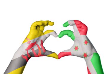 Brunei Burundi Kalbi, El hareketi kalp yapma, Kırpma Yolu