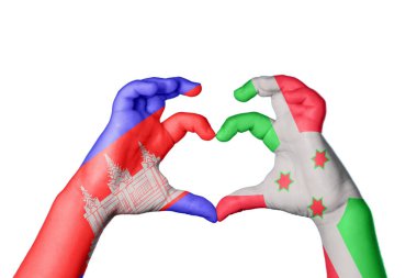 Kamboçya Burundi Kalbi, El hareketi kalp yapmak, Kırpma Yolu