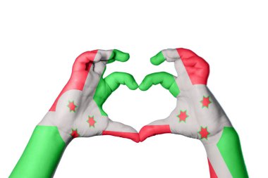 Burundi Burundi Kalp, El hareketi kalp yapma, Kırpma Yolu