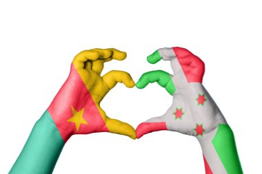 Kamerun Burundi Kalbi, El hareketi kalp yapma, Kırpma Yolu