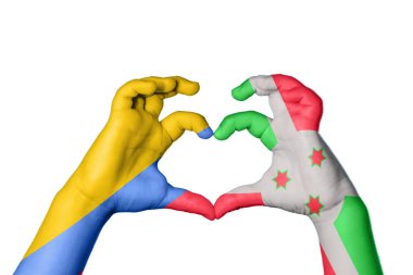 Kolombiya Burundi Kalbi, El hareketi kalp yapma, Kırpma Yolu