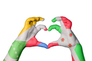 Komoros Burundi Kalbi, El hareketi kalp yapma, Kırpma Yolu