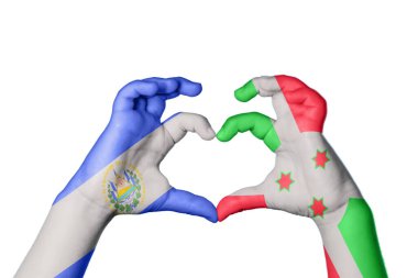 El Salvador Burundi Kalbi, El hareketi kalp yapmak, Kırpma Yolu