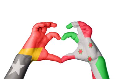 Doğu Timor Burundi Kalbi, El hareketi kalp yapma, Kırpma Yolu