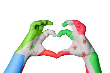 Ekvator Ginesi Burundi Kalbi, El hareketi kalp yapma, Kırpma Yolu