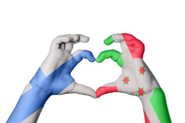 Finlandiya Burundi Kalbi, El hareketi kalp yapma, Kırpma Yolu