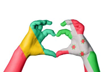 Gine Burundi Kalbi, El hareketi kalp yapma, Kırpma Yolu