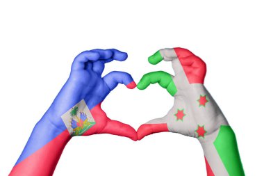 Haiti Burundi Kalbi, El hareketi kalp yapma, Kırpma Yolu