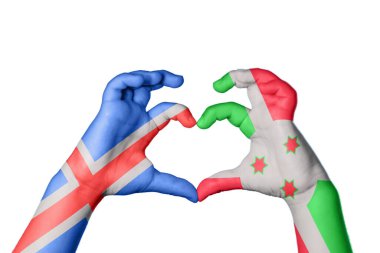 İzlanda Burundi Kalbi, El hareketi kalp yapma, Kırpma Yolu