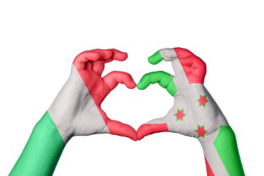 İtalya Burundi Kalbi, El hareketi kalp yapma, Kırpma Yolu