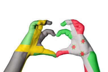 Jamaika Burundi Kalbi, El hareketi kalp yapma, Kırpma Yolu