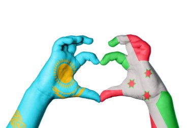 Kazakistan Burundi Kalbi, El hareketi kalp yapma, Kırpma Yolu