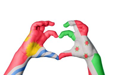 Kiribati Burundi Kalbi, El hareketi kalp yapma, Kırpma Yolu