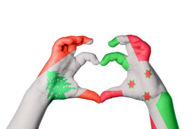 Lübnan Burundi Kalbi, El hareketi kalp yapma, Kırpma Yolu