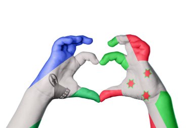 Lesotho Burundi Kalbi, El hareketi kalp yapma, Kırpma Yolu