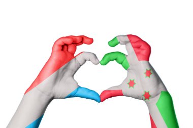 Lüksemburg Burundi Kalbi, El hareketi kalp yapma, Kırpma Yolu