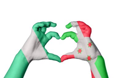 Nijerya Burundi Kalbi, El hareketi kalp yapma, Kırpma Yolu