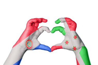 Paraguay Burundi Kalbi, El hareketi kalp yapmak, Kırpma Yolu