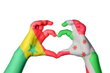 Senegal Burundi Kalbi, El hareketi kalp yapma, Kırpma Yolu