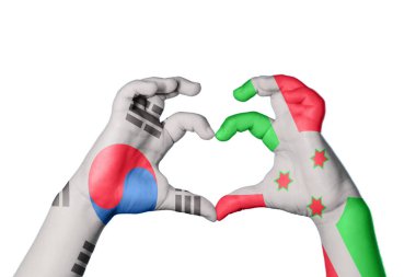 Güney Kore Burundi Kalbi, El hareketi kalp yapma, Kırpma Yolu